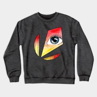 California Sun - Watercolor Eye Tattoo Design Crewneck Sweatshirt